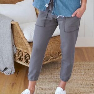 Frank & Eileen Eamon Cropped Jogger Sweatpants in Gray